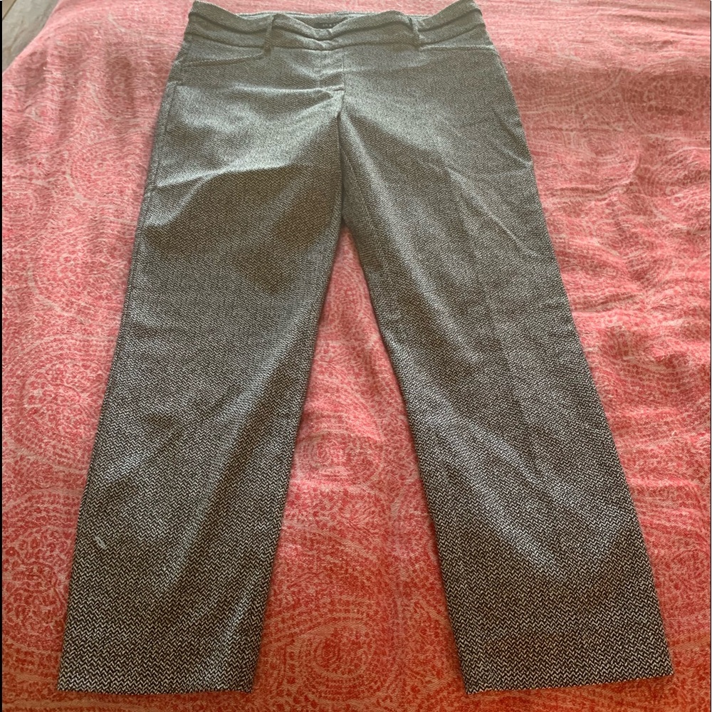 Zac & Rachel gray and black chevron dress pants size 12